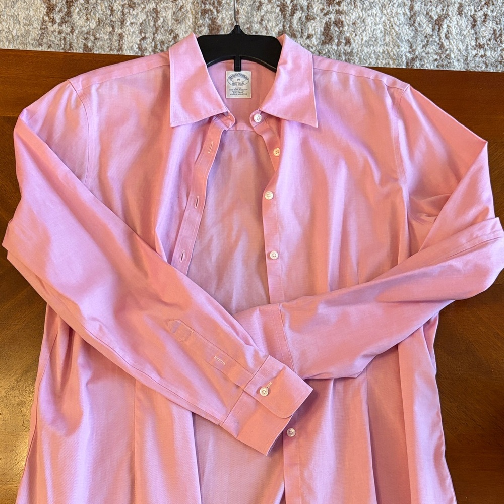 Brooks Brothers Light Pink Dress Shirt - No Iron Stretch